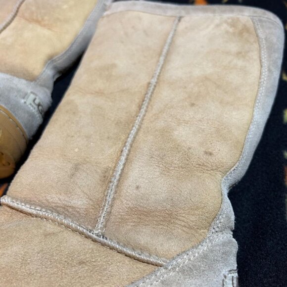 UGG Australia Ultimate Tall 5250 Suede Leather Shearling Boot Tan Womens 9 - Picture 2 of 8